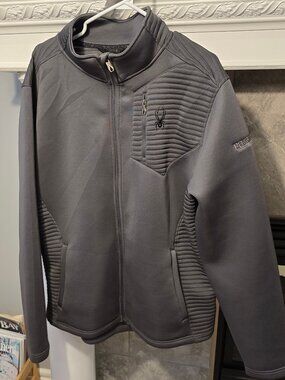 Spyder Men's Venom Full-Zip Fleece Tech Jacket - Gray - Size 2XL / TTG